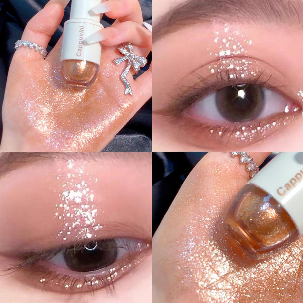 CAPPUVINI Блестящие бриллиантовые жидкие тени для век Sparkle Shine Metal Eye Makeup 6 цветов