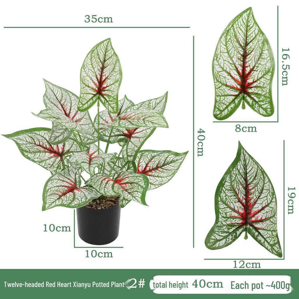 Artificial Potted Green Plant for Indoor and Outdoor Decoration - Home, Hotel, Courtyard, or Desktop Bonsai Ornament.