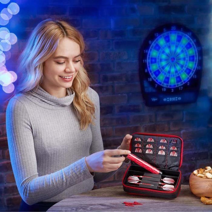 Casemaster PLAZMA PLUS JEU FLECHETTES DARTS ROUGE 36-0701-02