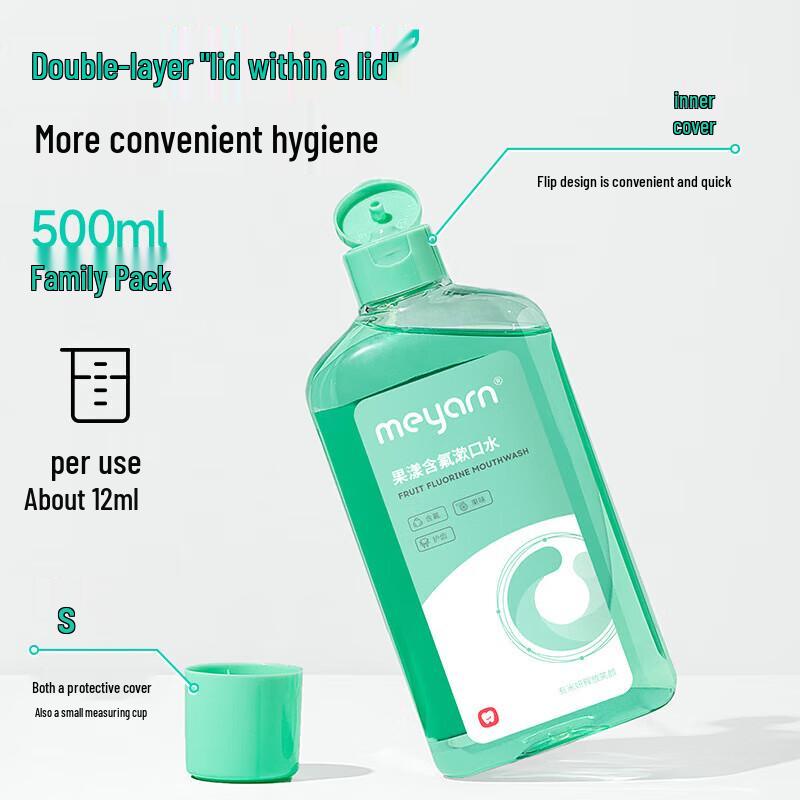 Miyan Lemon Mint Fluoride Mouthwash