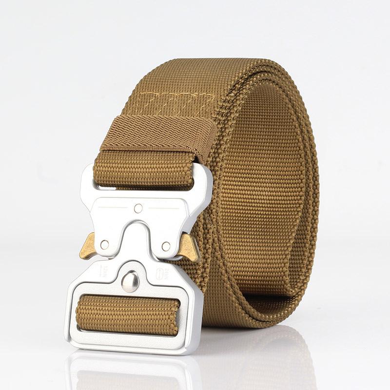 Мужской холщовый военный тактический ремень