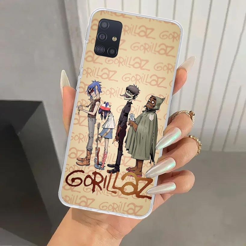 Чехол для телефона Gorillaz Anime для Samsung Galaxy A52 A32 A22 A12 A02S A50S A30S A10S Note 20 Ultra 10 Plus S10 A31 A20 A71 A72 Galax