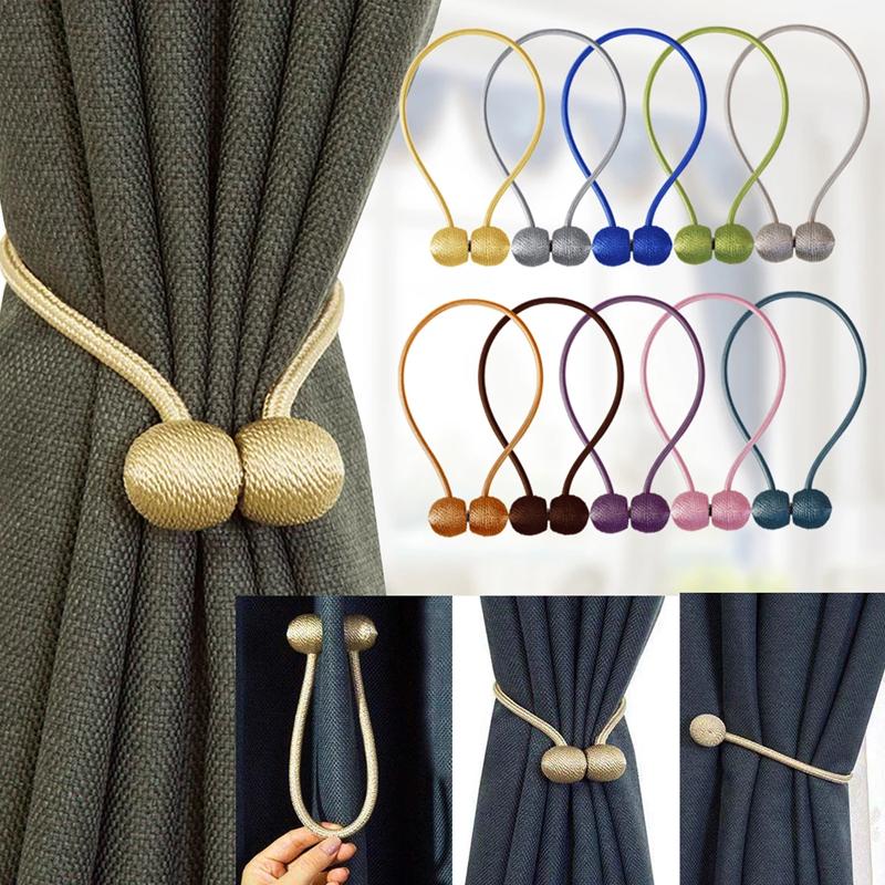 Modern Simple Tieback Magnet Curtain Buckle Curtain Clips Magnetic Curtain Holder Home Decor Valance Tieback