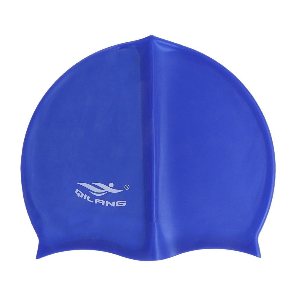 Classic High Elastic Long Hair Waterproof Flexible Silicone Colorful Swimming Hat Swimming Cap Swim Pool Hat Bathing Cap