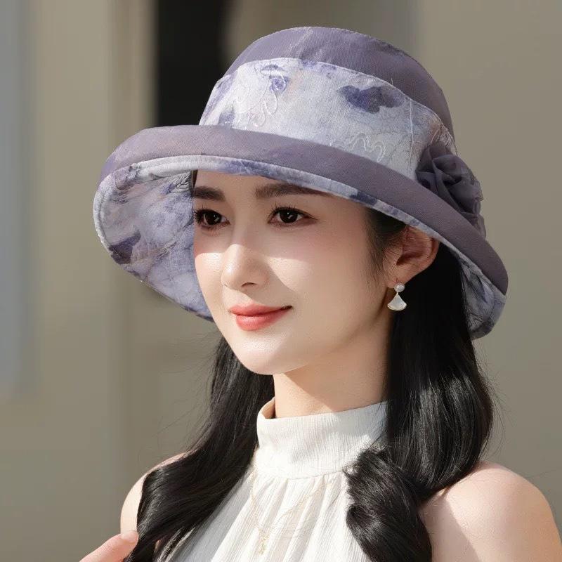 Новая летняя женская уличная модная шляпа от солнца элегантная универсальная солнцезащитная тонкая шляпа-ведро с большими полями шляпа-тазик