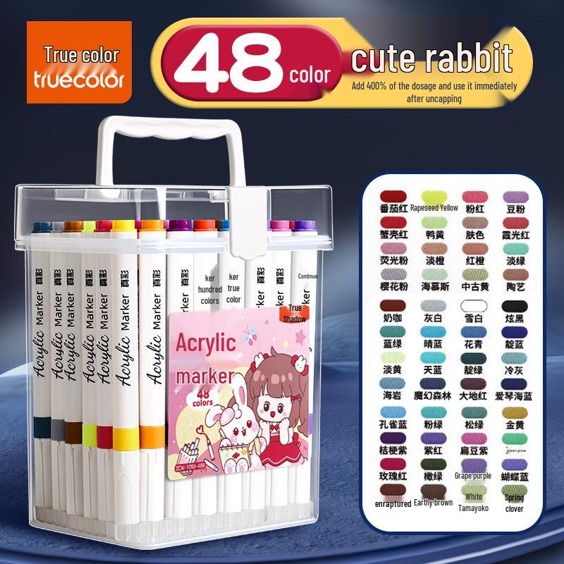 Safe Washable True Color Acrylic Markers for Kids, Large Capacity Art Painting Set