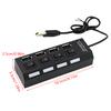 1Pcs 4-Port Usb Hub One To Four Splitter Hub Plug And Play Independent Switch Small Socket Hub Usb 4-Port Splitter For Laptops