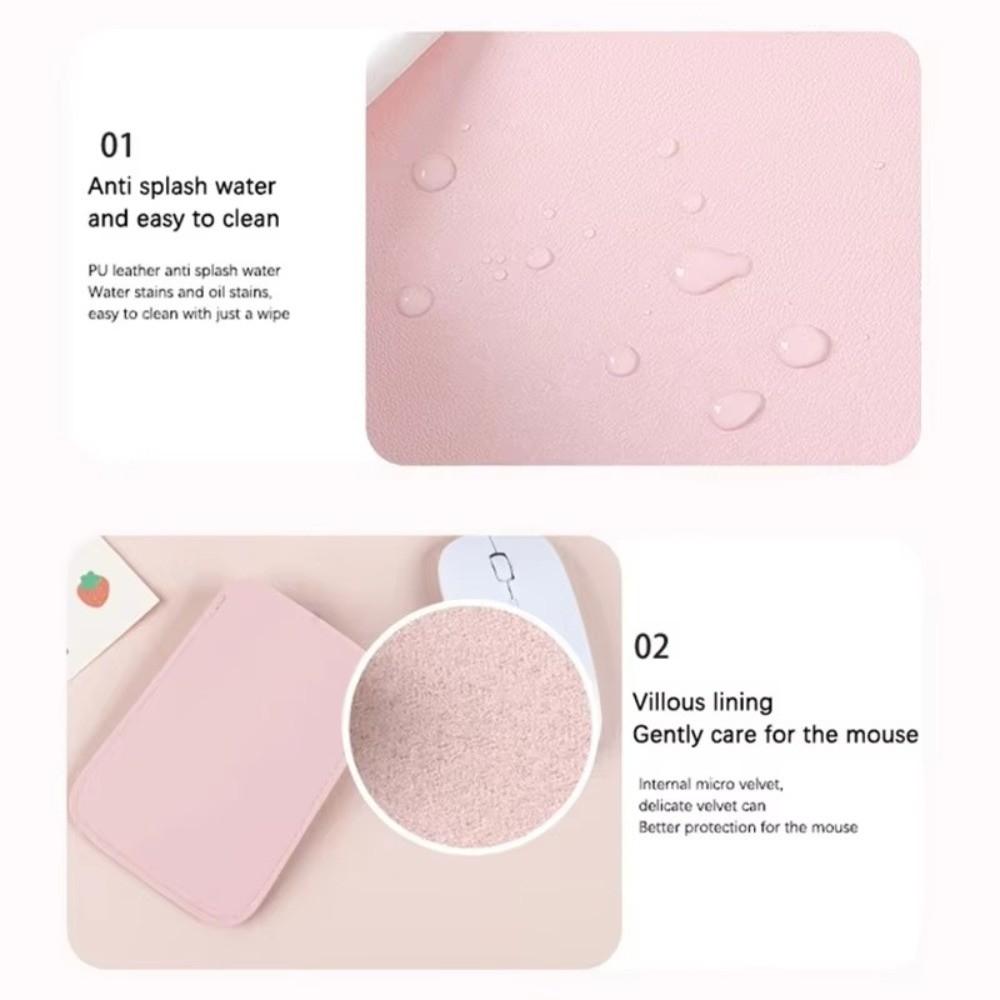 PU Leather Wireless Mouse Storage Bag Anti-scratch Protective Sleeve Bag Mouse Bag Women Need Bag