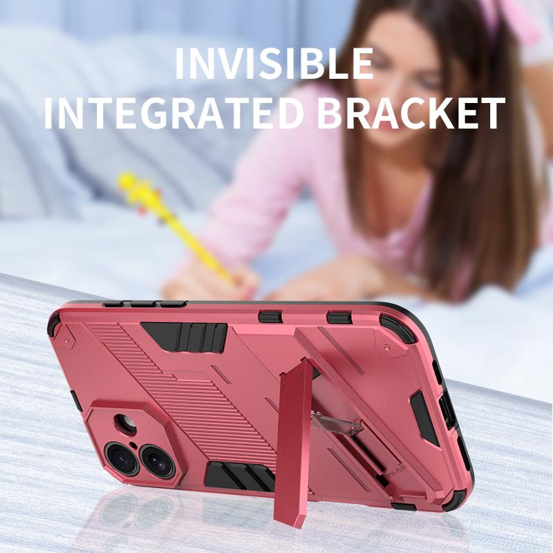 Fundas For iPhone 16 Pro Max Case Shockproof Armor Holder Back Coque для iPhone 11 12 Mini 13 14 15 Pro Max 16 Plus Phone Cover