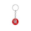 SIIY1 Metal Car Logo Keyring Keychain Badge Auto Key Holder Decoration Accessories For Skoda Kodiaq Octavia Enyaq Kamiq Scala Rapid A5