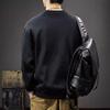 380G Heavy Splicing мужской свитер осень американский модный бренд вышитый свободный большой размер с длинными рукавами повседневная куртка