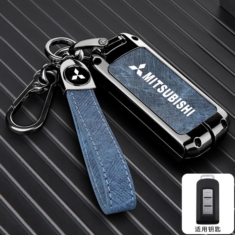 zjvc8 2025 2/3 Button Zinc Alloy Car Key Case Cover Shell For Mitsubishi Pajero Outlander XL Montero Lancer Triton l200 Galant Evo ASX