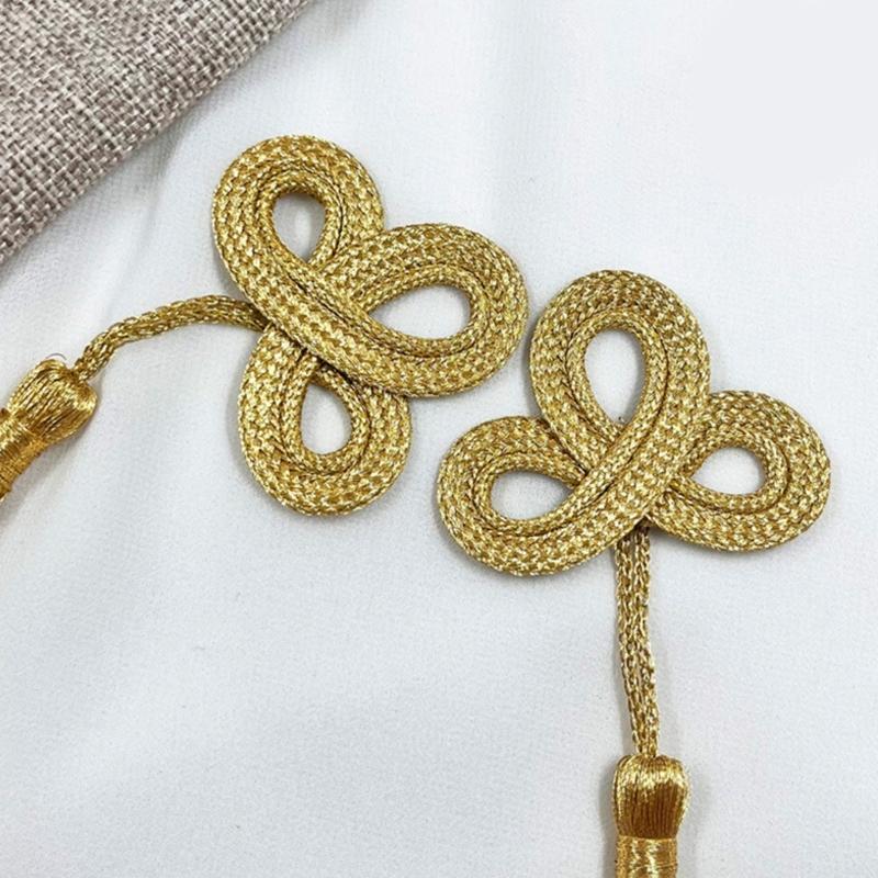 Золотая бахрома с длинными кистями, ручная работа, кисти-клеверы, декоративное украшение, модные аксессуары для дома, украшение для штор