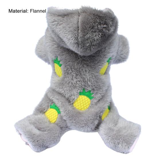 Пижамы для собак с капюшоном, универсальные фланелевые плюшевые наряды для домашних животных, комбинезон, пальто