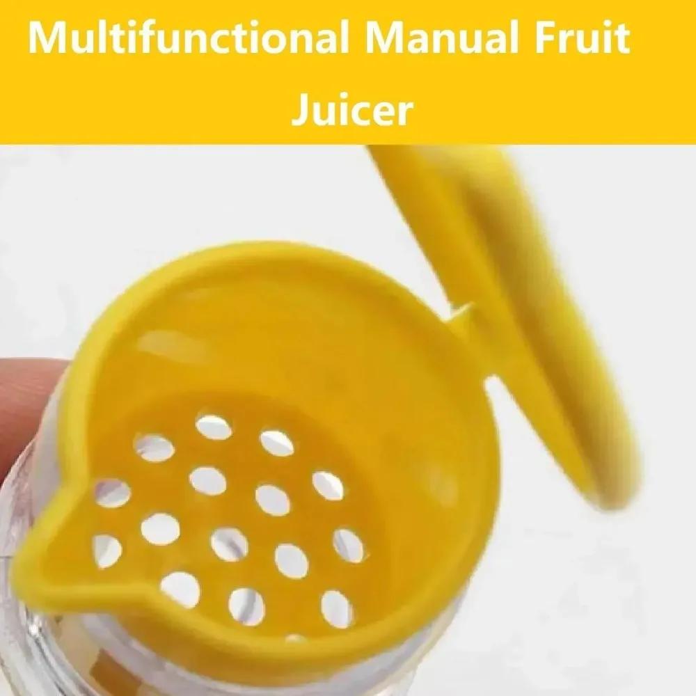Plastic Manual Citrus Juicer Mini Lemon Juicer Orange Squeezer Easy Juice Extractor Freshness Preserving Kitchen Sttuff