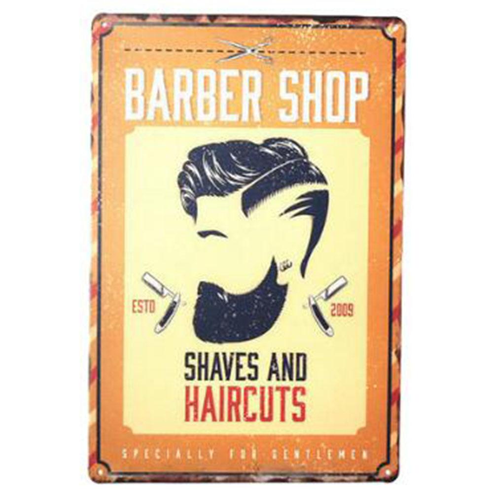 Ретро-постер для парикмахерской, винтажные металлические жестяные вывески, доска для украшения стен парикмахерской, жесть 20x30 см