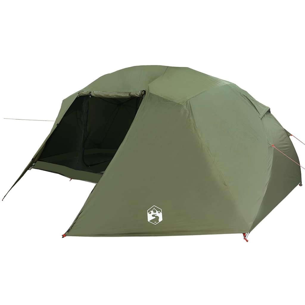 Fishing Tent Olive Green 514 x 465 x 187 cm Polyester and Fiberglass