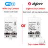 Tuya Умный модуль переключателя Zigbee WiFi с сухим контактом Умный дом DIY Автоматический выключатель Реле Постоянный ток 8-40 В Переменный ток 85-265 В Работает с Alexa Google Home
