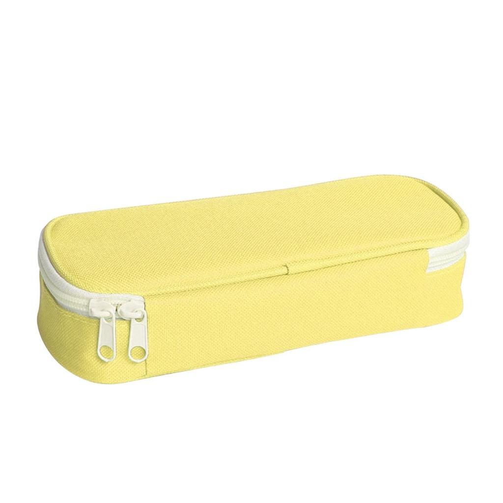 Large Capacity Pencil Cases Simple Solid Color Oxford Fabric Pencil Cases Student Stationery Bag School Supplies