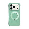 Чехол Bo Yang из жидкого силикона с магнитным вращающимся держателем для iPhone 17 Pro Max