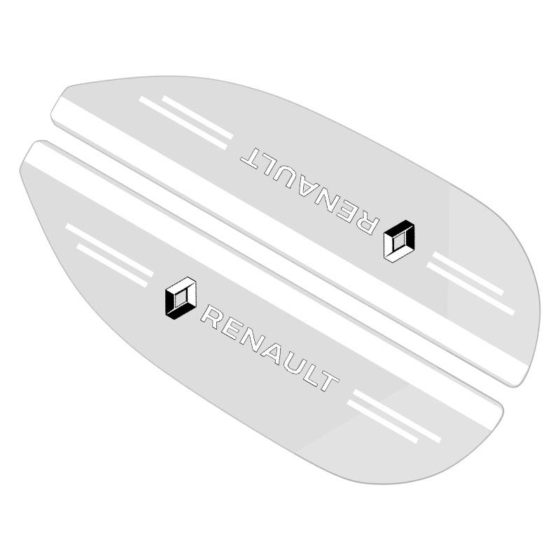2PCS Car Transparent Car Rearview Mirror Rain Eyebrow Visor Cover For Renault Koleos Clio Laguna 2 Megane 2 3 Duster Logan Z555