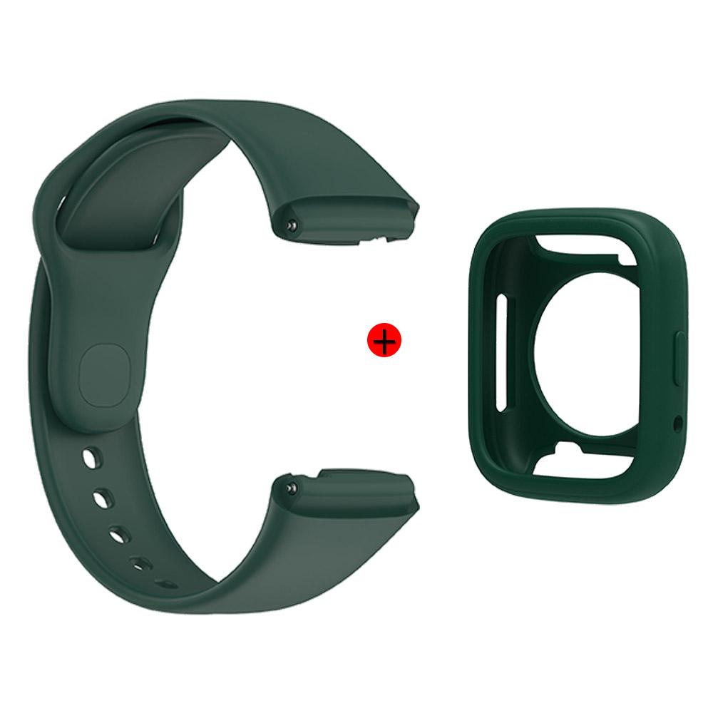 Для Redmi Watch 3 Active Strap 2-в-1 ремешок для часов + чехол Мягкий силиконовый раздельный набор браслетов Аксессуары для часов