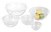 Iwaki AGC Techno Glass Heat Resistant Glass Bowl Round 5 Piece Set Safe Wide Mouth Design Easy To Mix Ingredients Low Center of Gravity Design Stable