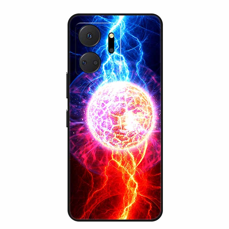 Чехол для телефона Honor X7a Задняя крышка Чехол X 7 a Coque Ударопрочный Черный Силикон Мягкий Funda Для Honor Play 7T 7 T Чехол Play7T Capa