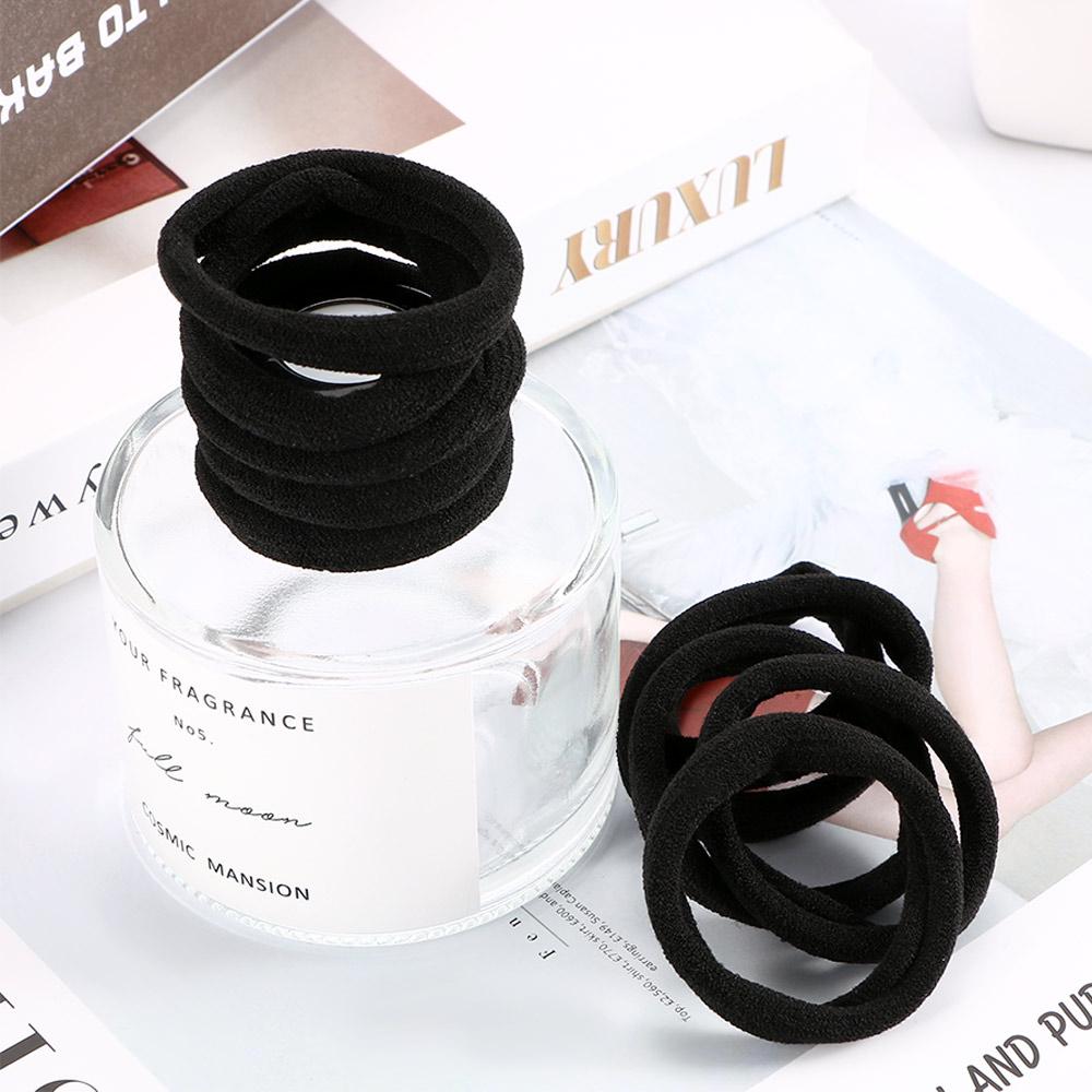 10pcs Women Girl Rubber Ponytail Bracelets Hair Rope Hair Accessories Hair Band Seamless Hair Ties