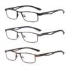 Business Reading Glasses Anti-Blue Light Titanium Alloy Frame   Hyperopia Presbyopia Prescription Glasses
