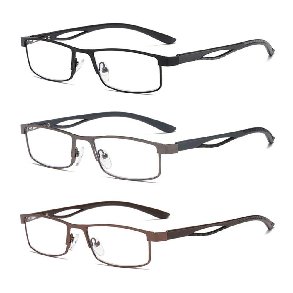 Business Reading Glasses Anti-Blue Light Titanium Alloy Frame   Hyperopia Presbyopia Prescription Glasses
