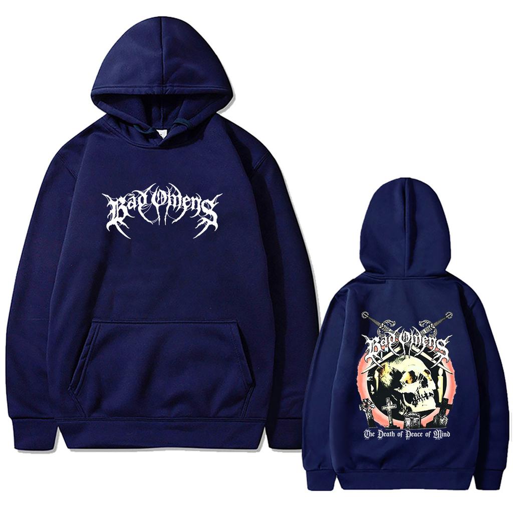 Rock Band Bad Omens The Death of Peace of Mind Skeleton Graphic Hoodie Men's Women's Fashion Vintage Oversized Hooded Sweatshirt