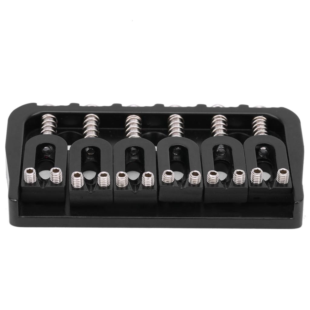 Electric Guitar Bridge 6 Strings GA890 Fixed Metal for Guitarist Musical Accessory Black