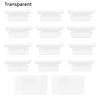 60 Pcs File Folder Tabs Hanging File Folder Tabs with Blank Inserts 2 Inches PVC Tabs for Hanging Folders Quick Identification