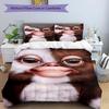 3pcs Gremlin1 Design Cover Set - HD Printed Bedding with 1 Cover and 2 Pillowcases - Perfect for Home and Dorm Decor