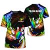 3D Printed Men's Entertainment Bowling Game T-shirt, Bowling Series Daily Casual T-shirt Top