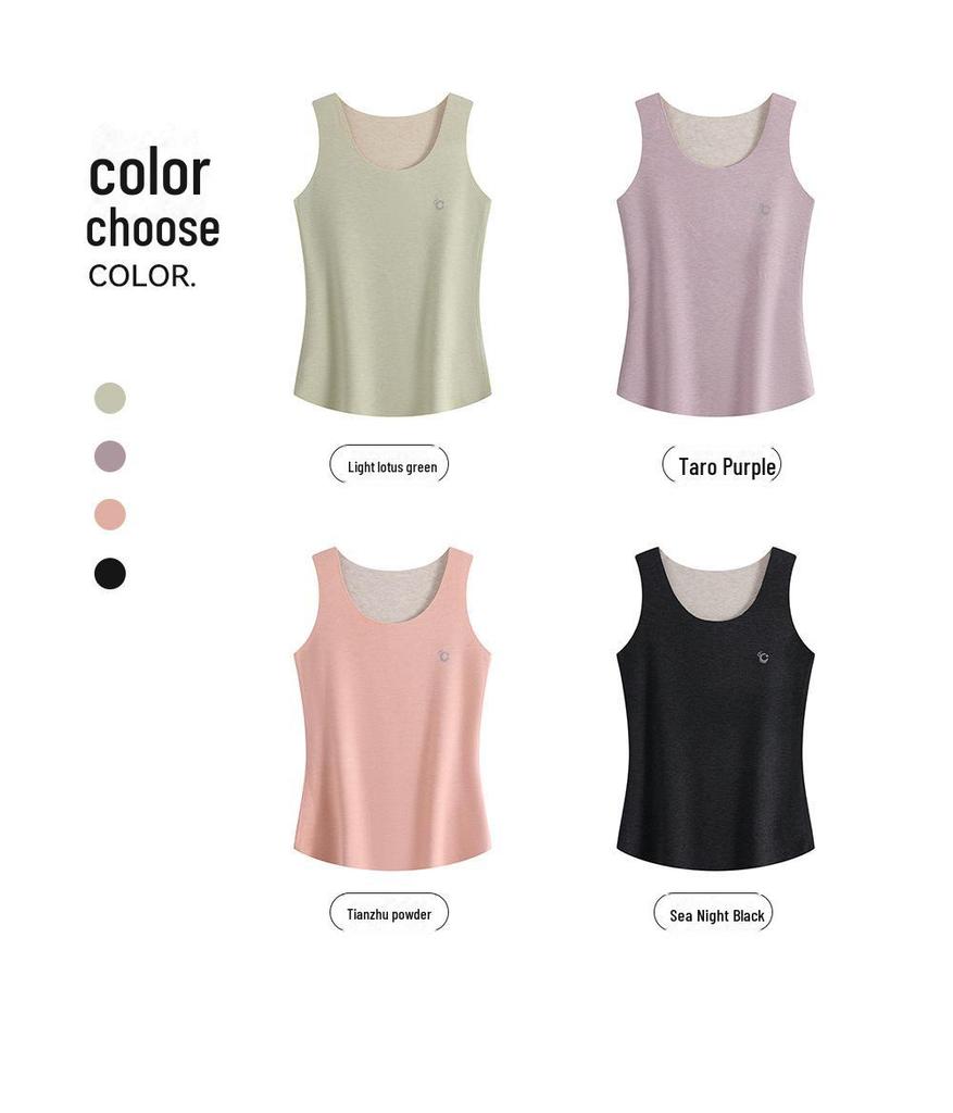 Женский терможилет из кашемира и шелка - бесшовный, плотный, плюс бархат, согревающее нижнее белье