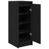 Shoe Cabinet Black Oak Effect 29.5 x 34 x 76 cm Particleboard