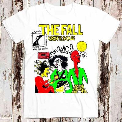 230 г/м² 100% хлопок The Fall Music Band 80S Grotesque Punk бестселлер футболка Music Retro Top Tee Gift Cool Unisex 8645