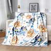 Bluey Friends Adventure Blanket Warmthful Decor Great for Seaside Livingroom Picnics for All Occasions Modern Style