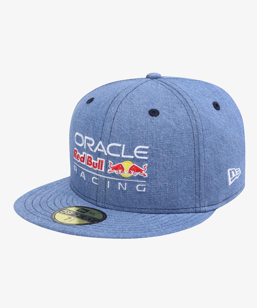 New Era Базовая приталенная кепка Oracle Red Bull Racing Джинсово-синяя