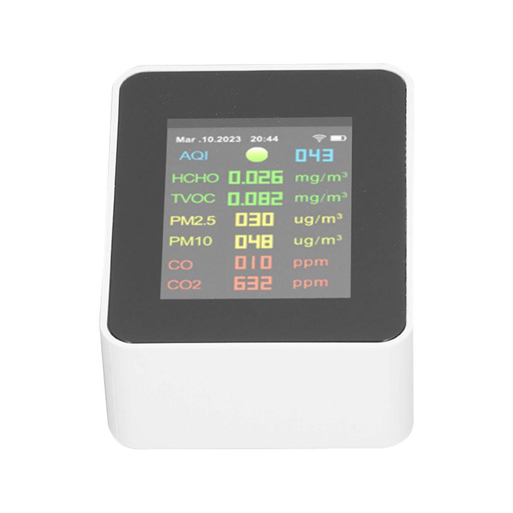 9 In 1 Air Quality Monitor WiFi Air Detector Color LCD Digital Display Multifunctional Indoor Test Meter