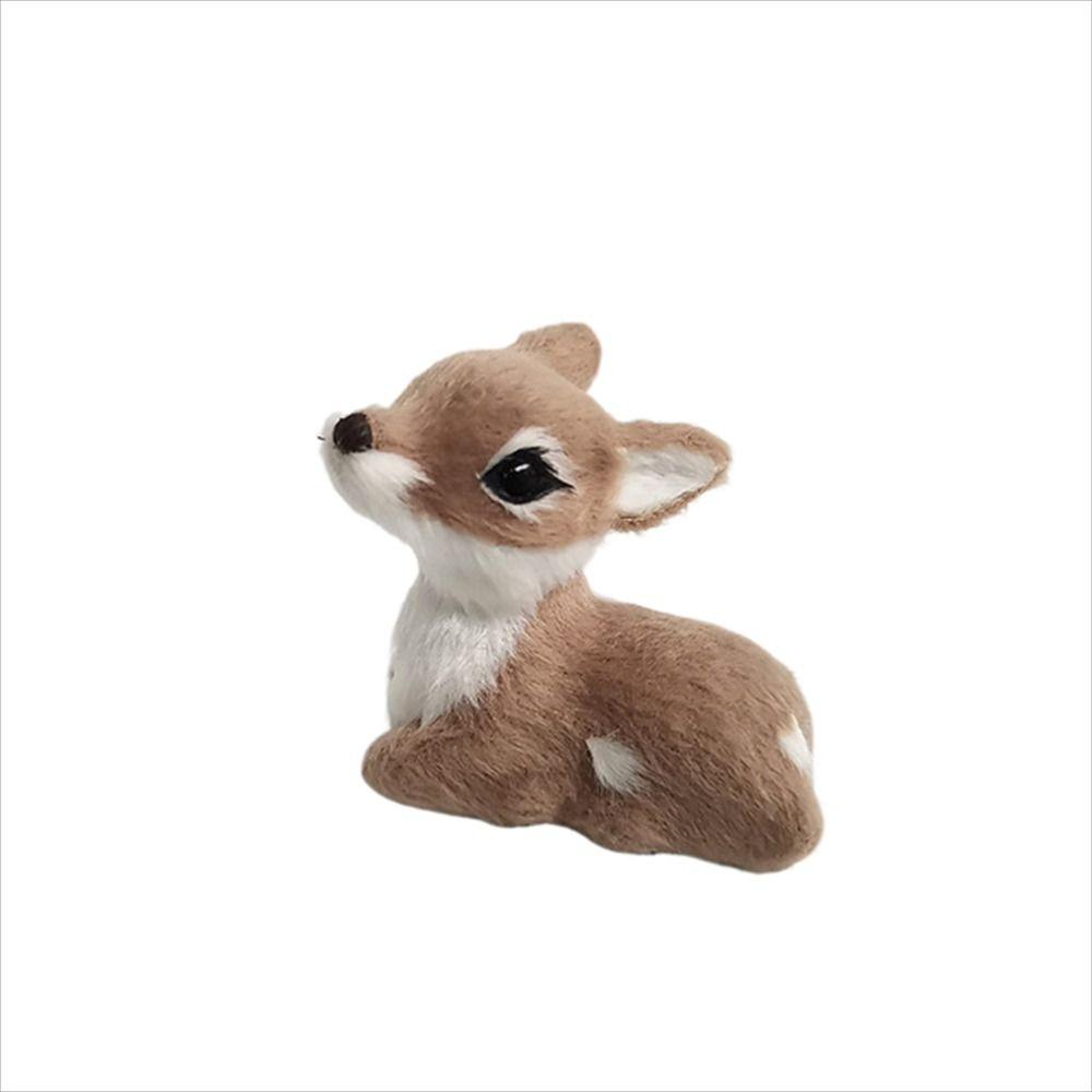 Garden Miniatures Artificial Deer Deer Ornaments Christmas Deer Animal Sika Deer Simulation Deer