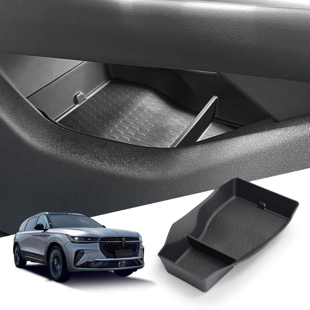 Для Lincoln Nautilus 2024 2025 Ящик для хранения в центральной консоли Автомобильный центральный нижний лоток TPE Органайзер Аксессуары Наведение порядка