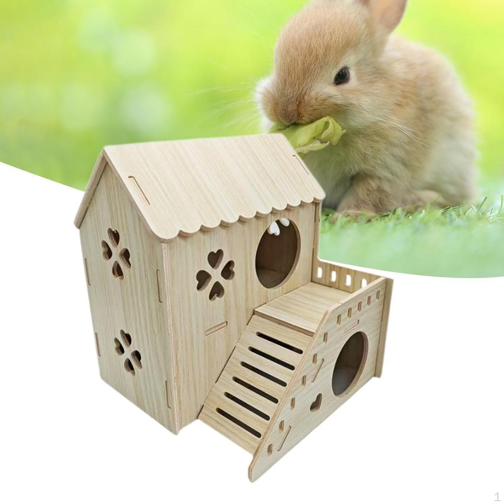 Hamster House Pet Sturdy Multifunction Hamsters Nest Gerbil Mice and Rat Habitat for