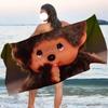 Мультяшный M-Monchhichi-S Полотенце Пляжное Ванное Быстросохнущее Легкое Портативное Сауна Кемпинг Бассейн Путешествие