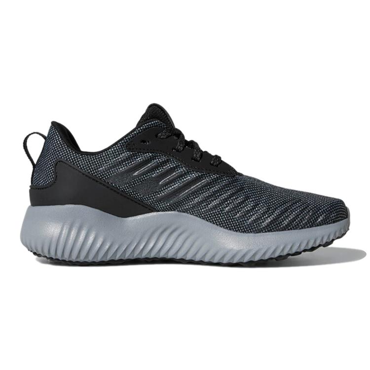 adidas Alphabounce Rc J Дышащие Низкие Детские Беговые Кроссовки Черно-Серые Подростковые CQ1482