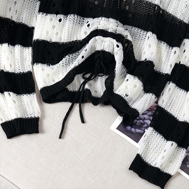 Женский вязаный топ SIBOSHE с V-образным вырезом и цветными блоками, имитирующий двойку