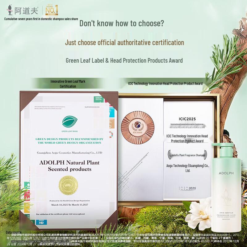 Шампунь для кожи головы против перхоти Adolph