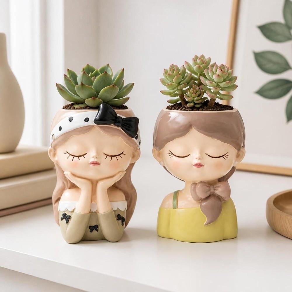 Cartoon Fairy Flowerpot Nordic Style Bonsai Vase Creative Decorative Planter Kitchen